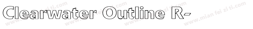 Clearwater Outline R字体转换